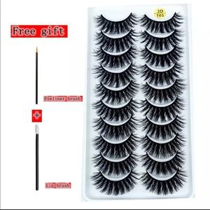 10 Pack of Lashes with free Gifts